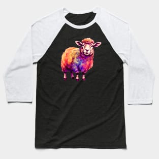 Psychedelic Sheep Baseball T-Shirt